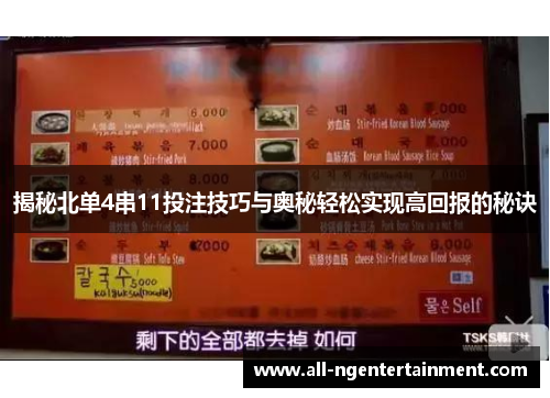 揭秘北单4串11投注技巧与奥秘轻松实现高回报的秘诀